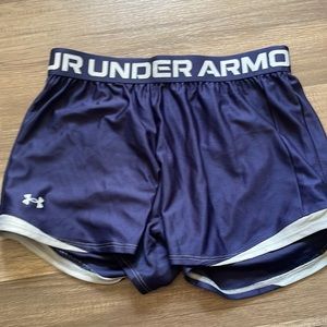 Dark blue under armor shorts